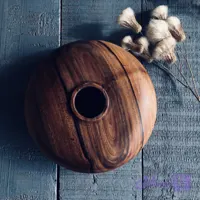 گلدان و دکوری چوبی کد 1023