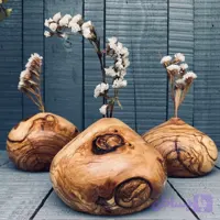گلدان چوبی زیتون کد 1108