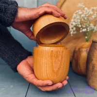 ظرف دربدار چوبی کد 987