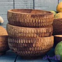 کاسه آجیل خوری چوبی کد 533