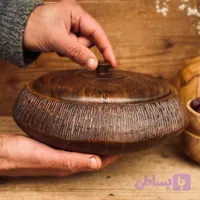 ظرف دربدار چوبی کد 990