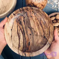 بشقاب چوب گردو کد 40090