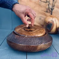 ظرف دربدار چوبی کد 986