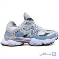 کتونی نیوبالانس مدل 9060 مردانه (سفید طوسی آبی) (New Balance)