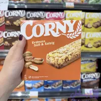غلات بار (کورنی) بادام زمینی کارامل نمکی 6 عدد 25 گرم CORNY Erdnuss SuB & Salzig