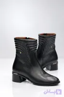 نیم بوت چرم طبیعی زنانه ترک پاشنه ۵ سانت S372