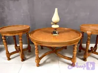 جلو مبلی و عسلی گرد کلاسیک