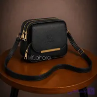 کیف دوشی سه زیپ کلاسیک کد ۶۵۲