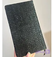 سررسید مشکی چرمی باریک ۱۴۰۵ مدل سوسماری