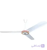 پنکه سقفی ارشیا مدل 2231 سفید با رینگ طلایی C0005