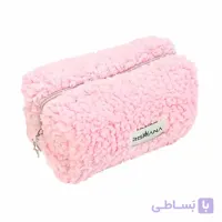 کیف لوازم آرایش تدی رنگ صورتی