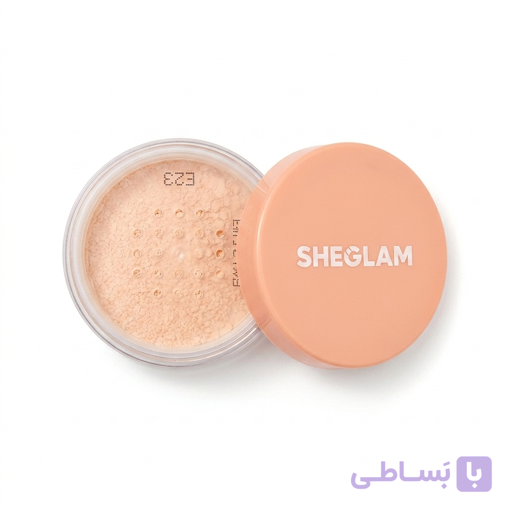 پودر فیکس و بیک مات‌کننده شیگلم (SHEGLAM) مدل Insta-Ready – تثبیت‌کننده آرایش صورت و زیر چشم