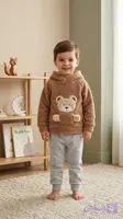 ست هودی شلوار بچگانه تدی اصل ترک برند Pampal Moda