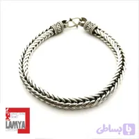 دستبند نقره تایلندی مدل بافت کد: D003