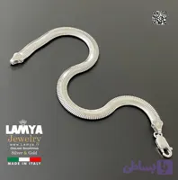 دستبند نقره ایتالیایی مدل ماری کد D121 | گالری نقره لمیا