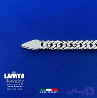 دستبند نقره ایتالیا کارتیه تراش خرده F-5m کد D081