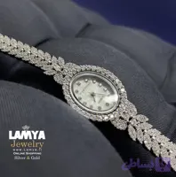 ساعت نقره زنانه طرح خوشه کد S016