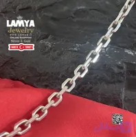 زنجیر نقره مردانه مدل دیپلمات کد G038