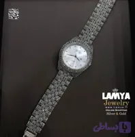 ساعت نقره مردانه سیاه قلم کد s027