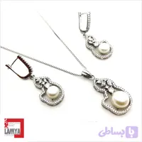 نيم ست نقره زنانه مدل گاگا کدN028