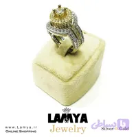 انگشتر نقره زنانه مدل پرتو روکش آب طلا کدA033