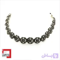 دستبند نقره سیاه قلم سنتی مدل افسون کد : D019
