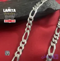 زنجير نقره مدل فيگارو ترکیه ای کدG013