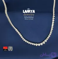 گردنبند نقره مدل تنیس کدG134