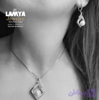 نیم ست نقره زنانه مروارید کد N121