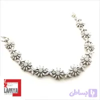 دستبند نقره مدل شکوفه کدD007