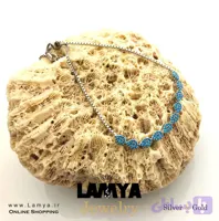 دستبند نقره زنانه مدل ژانت کد D069