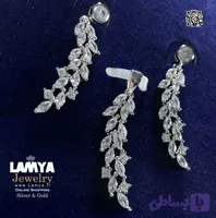 نیم ست نقره زنانه مدل خوشه کد N150