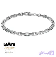 دستبند نقره مدل جورجو طرح دیپلمات کد D074