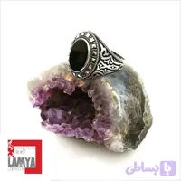 انگشتر نقره مدل جاوید عقیق انیکس کد A002