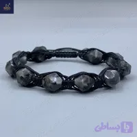 دستبند مردانه سنگ لارویکیت اصل و طبیعی ، سنگی تراش استار Mystic Trio 7