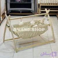 گهواره چوبی مدل سرخ پوستی (طرح تدی)