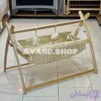 گهواره چوبی مدل سرخ پوستی (طرح خرسی)