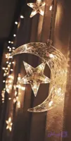 ریسه پرده ای ماه و ستاره چسبیده ۳ متر ۱۲ آویز