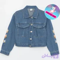 کت جین گلدوزی شده دخترانه ال سی وایکیکی اورجینال 7 تا 15 سالLCW و کد ۱۱۴۲