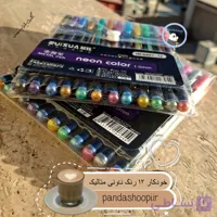 خودکار ۱۲ رنگ نئونی متالیک