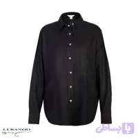 شومیز زنانه مشکی لینن-کتان