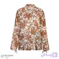 شومیز طرح دار نارنجی