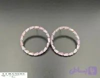 گوشواره حلقه ای میخی کریستالی