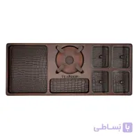 سینی وارمردار چرمی – قهوه ای