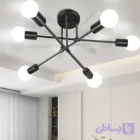 لوستر سقفی شش شعله 🌞 روشنایی فتاحی 🌞 کد Shirzad 2