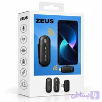میکروفون بی سیم دو نفره ZEUS K83 با گیرنده Type-C و کیس شارژ