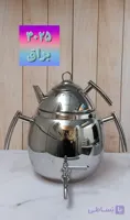 کتری وقوری نزاز ۷لیتر تخم مرغی قوری استیل(مات،براق) کد ۴۰۲۵