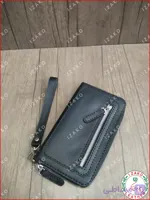 کیف پول دور زیپ چرم گاوی دستدوز مدل i-860 برند ایزاکو