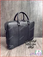 کیف اداری لپ‌ تاپ دیپلمات چرم گاوی مشکی فلوتر مدل i-520 ایزاکو (کد 5A5VL)