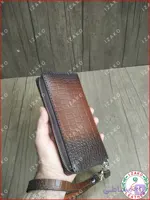 کیف پول چرم اصل دور زیپ مدل i-840 برند ایزاکو